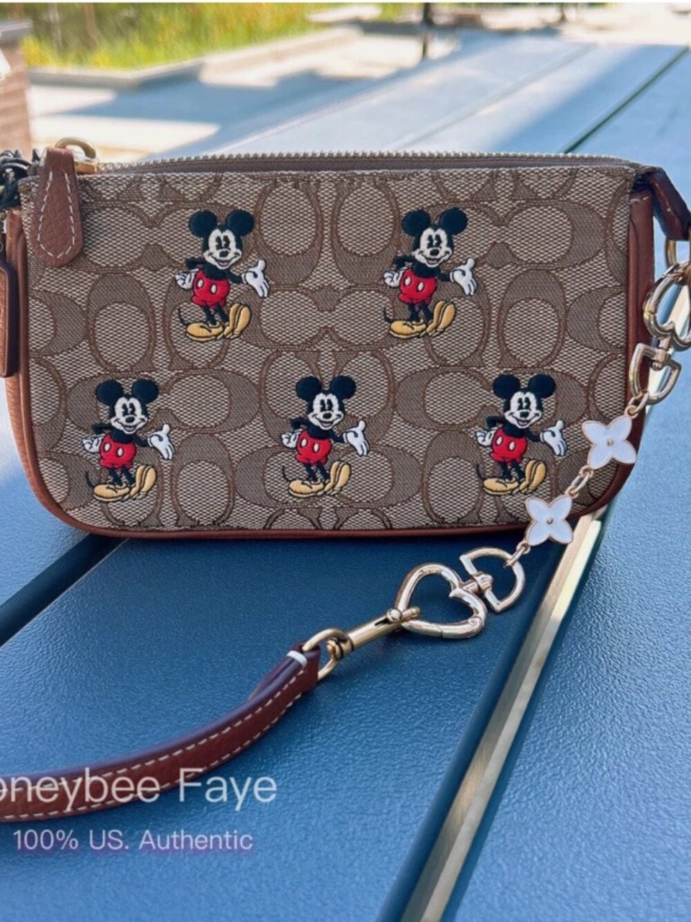 NWT Disney X Coach CN507 Nolita 19 With Mickey Mouse Print + extended chain